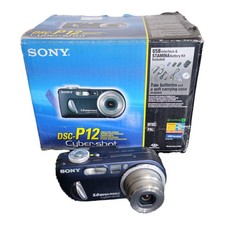 Sony Cyber-shot DSC-P12 5.0MP Digital Camera - Complete with Accessories
