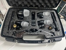 SHURE DRUM MICROPHONE KIT WITH 6 MIC AND BRACKET PLUS STORAGE BOX ￼￼