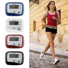 New LCD Clip On Pedometer Step Counter Step Tracker for Walking Running Fitness