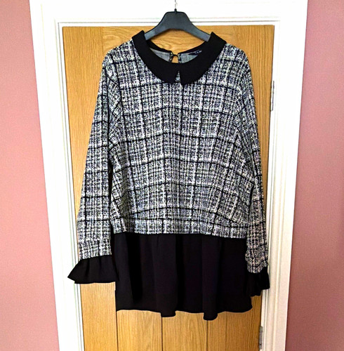Yours black white check - black, &