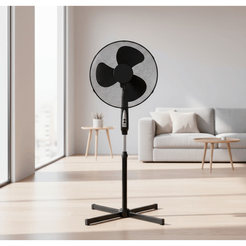 Pedestal fan black - pedestal,