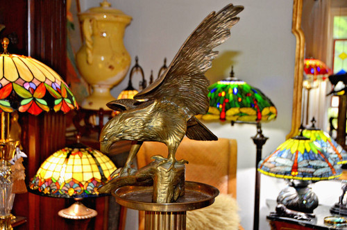 Mid century large brass - large,