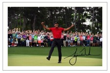 TIGER WOODS GOLF SIGNED AUTOGRAPH PHOTO THE MASTERS 2019