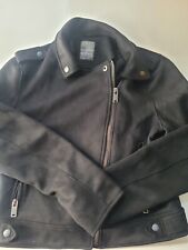 WOMENS PRIMARK BIKER JACKET UK12 BLACK