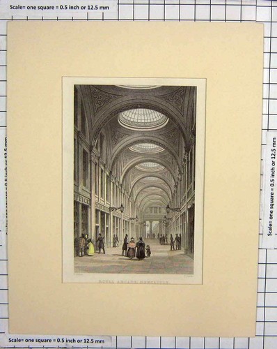 Original old antique print - antique,