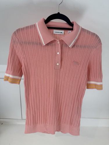 Lacoste pink rose knit - lacoste, cotton