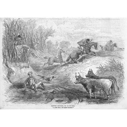 Victorian hunting scene iii - hunting,