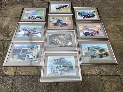 Job lot 10x framed land - framed,