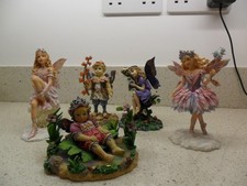 Set of 4 Christine Haworth Leonardo Collection Faeries + 1 Land of the Fairies