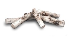 New Ceramic Logs birch tree