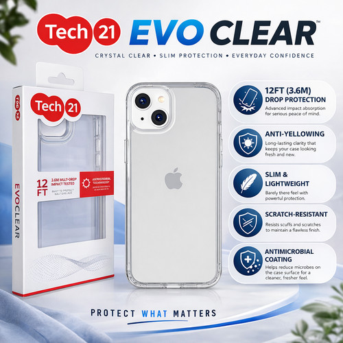 Tech21 evo clear iphone 15 - tech21,