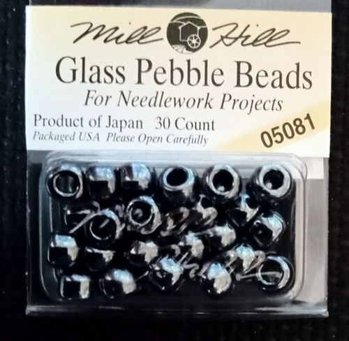 Mill hill glass pebble beads - hill,
