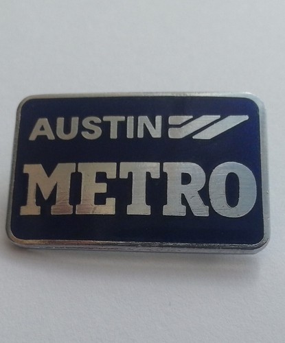 Austin metro enamel lapel - metro,