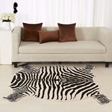ANIMAL HIDE ZEBRA PRINT FAUX