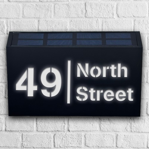 Solar light house signs - light, door