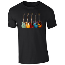 Gibson 5 Classic t shirt Guitars Les Paul SG Musician Retro Sizes S to 3XL
