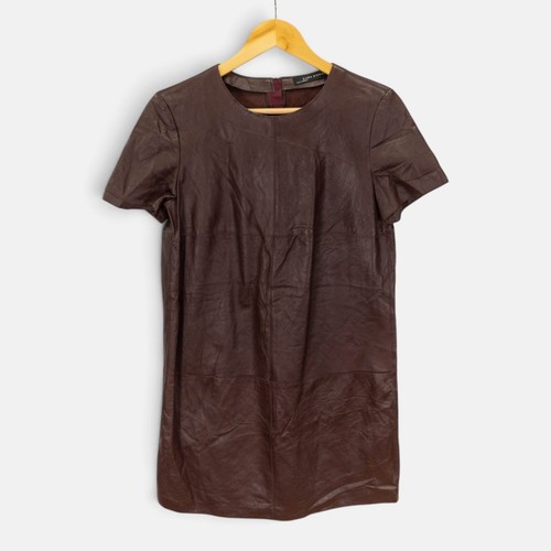 Women zara leather dress - women’s,