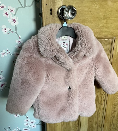 Girls pink faux fur - girls, 3