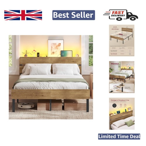 Stylish industrial double bed - industrial,
