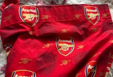 Arsenal  Fc Gunners Pair Curtain 100% Cotton Vintage 64” x 70” by Fay (Item C3)