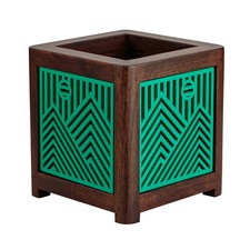 Teak wood flower - plant, box