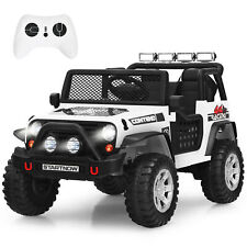 12V Kids Ride-On Car Electric Children Ride-On Truck Motorized Vehicle-White