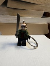 ready for Halloween  Friday 13th Jason Voorhees Custom Lego Minifigure Keyring 