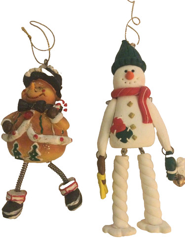 Vintage retro ceramic snowman - retro,