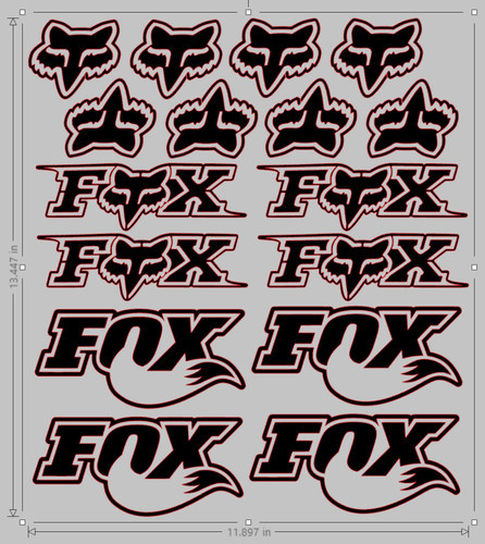Fox mtb bmx vinyl - mtb,