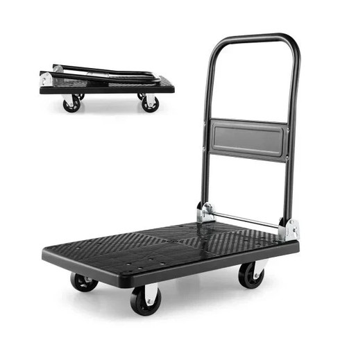 Costway push cart dolly with - costway,