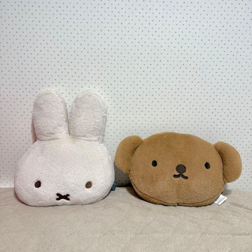 Miffy boris plush cushion - miffy, soft