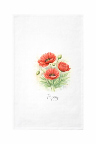 Poppy tea towel brew - brew, crew
