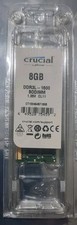 Crucial 8GB 1X8GB DDR3 2RX8