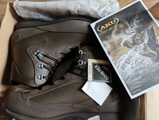 British Army Issue AKU MTP High Liability Combat Boots Brown Size 10M Gore-Tex