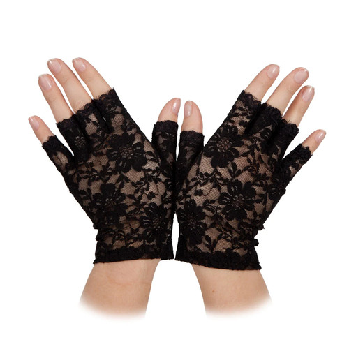 Short lace black - lace, ladies
