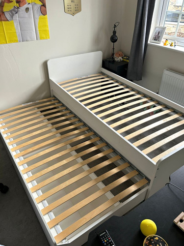 White ikea single - white,
