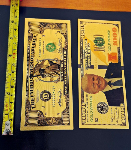 Trump liberty gold foil - trump,