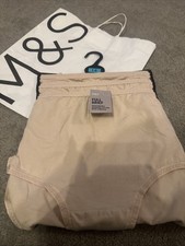 M&S COLLECTION 3 Pack Cotton Rich Full Briefs Beige Size 14 BNWT Marks & Spencer