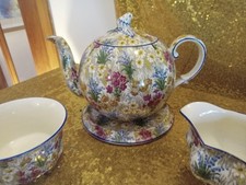 Stunning Art Deco 1940s tea set Royal Winton Marguerite (24 pieces)