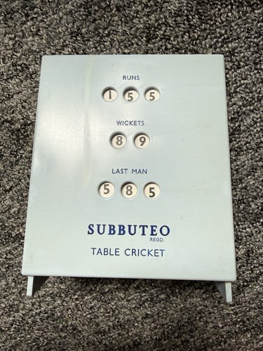 Subbuteo cricket scoreboard - subbuteo,