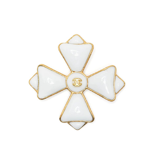 Chanel white maltese cross - maltese,