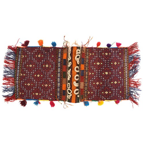Vintage wool saddle bag - vintage,