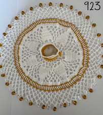 Hand Made Crochet Beaded Jug