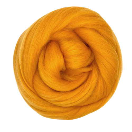 Needle felting wool orange - needle,
