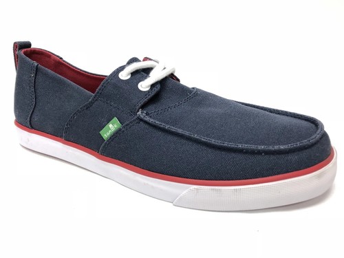 Sanuk offshore navy - navy, sidewalk