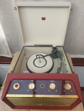 Vintage Record Player H.M.V 2019 His Master's Voice Portable Vinyl Player