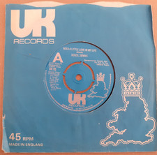Denzil Dennis –Need A Little Love In My Life 7" DEMO single UK Records UK95,1975