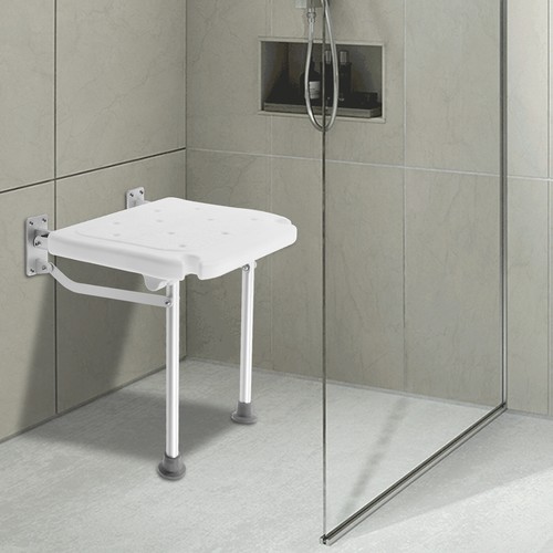Folding shower seat wall - folding,