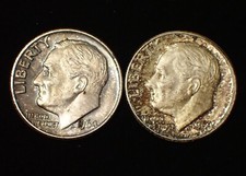 US Roosevelt Silver Dime 1964, 1964 D Coins WCA 9455