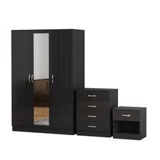 3 Piece High Gloss Bedroom